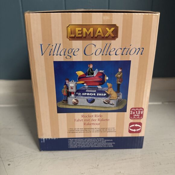 Lemax Rocket Ride The Space Ship Carnival Village #14341 RARE Brand New *READ - Picture 2 of 9